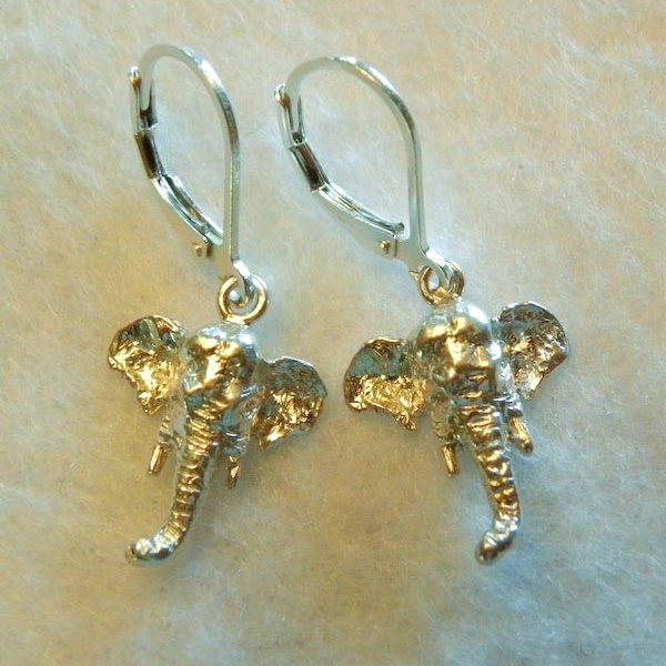Asian Elephant Head Earrings