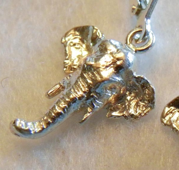 Asian Elephant Head Earrings