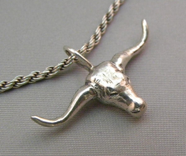 Michele's Wearable Art - Longhorn Pendant