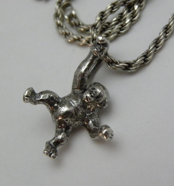 Michele's Wearable Art - Chimpanzee Pendant