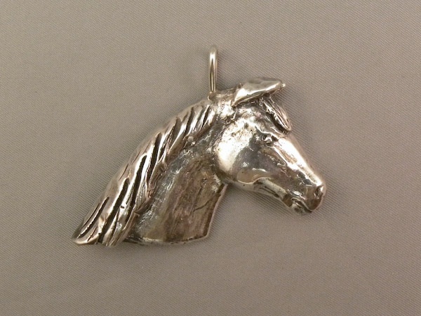 Michele's Wearable Art - Large Horse Head Pendant
