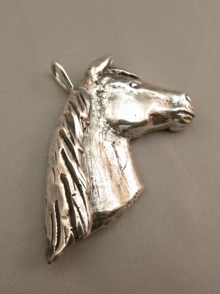 Michele's Wearable Art - Large Horse Head Pendant