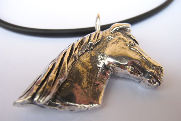 Michele's Wearable Art - Large Horse Head Pendant