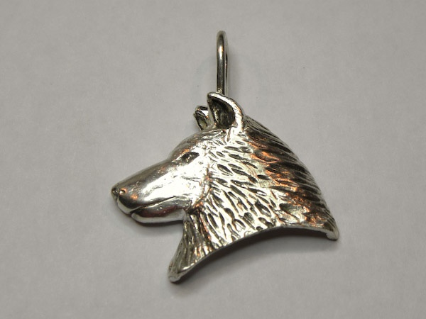 Michele's Wearable Art - Wolf Pendant