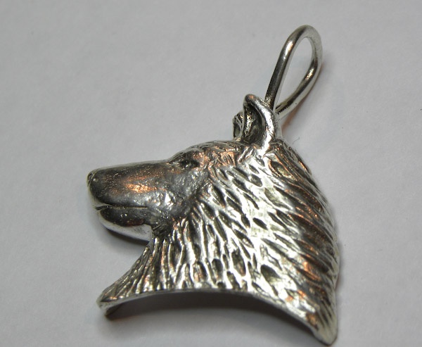 Michele's Wearable Art - Wolf Pendant
