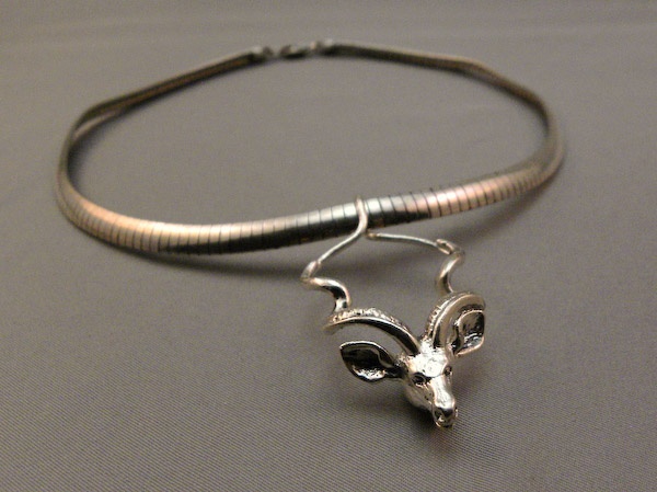 Michele's Wearable Art - Kudu Pendant