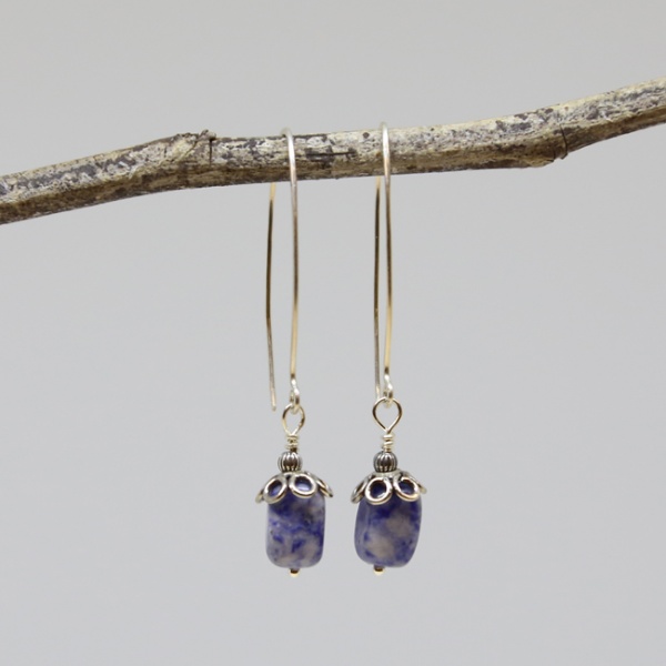 Michele's Wearable Art - Sodalite Nugget Drops