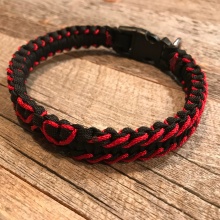 L-O-V-E Collection Three Hearts w/ Red Banding Collar